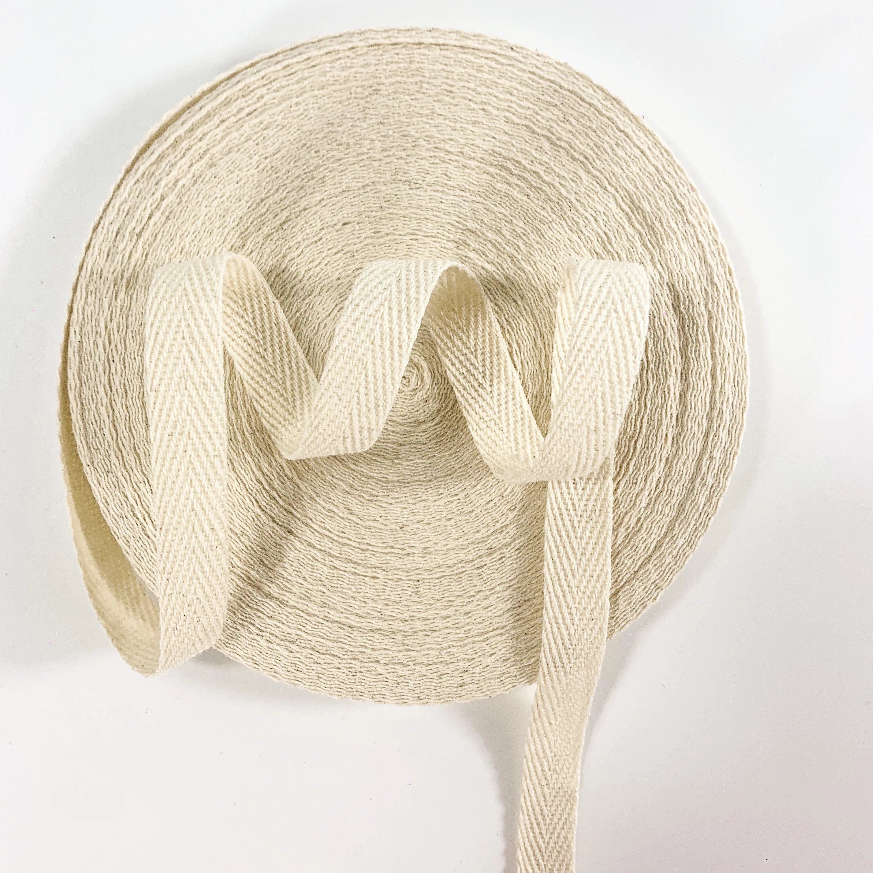 Multi color non elastic cotton herringbone twill bias tape webbing for clothing