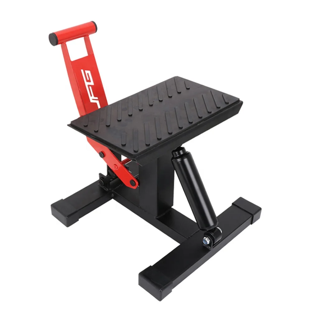 Bikes ATVs Wide Deck Adjustable Height Motorcycle Repair Center Lift Jack Stand