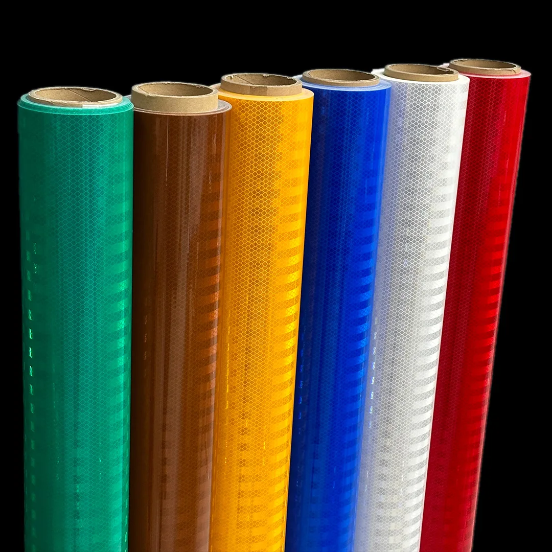 Silk Screen Printing EGP HIP Diamond Grade Self Adhesive Reflector Film Road Sign Micro Prismatic Reflecting Sheeting Vinyl Roll
