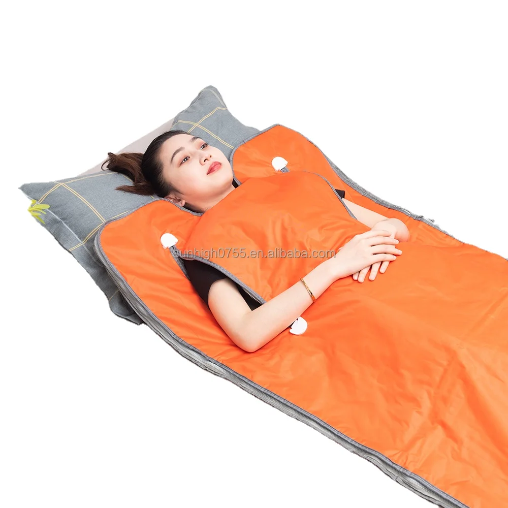 Sunhigh Famous Brand Full body wrap Far Infrared Sauna Blanket Heating Sweating Detox with Zipper Design High safety and quality