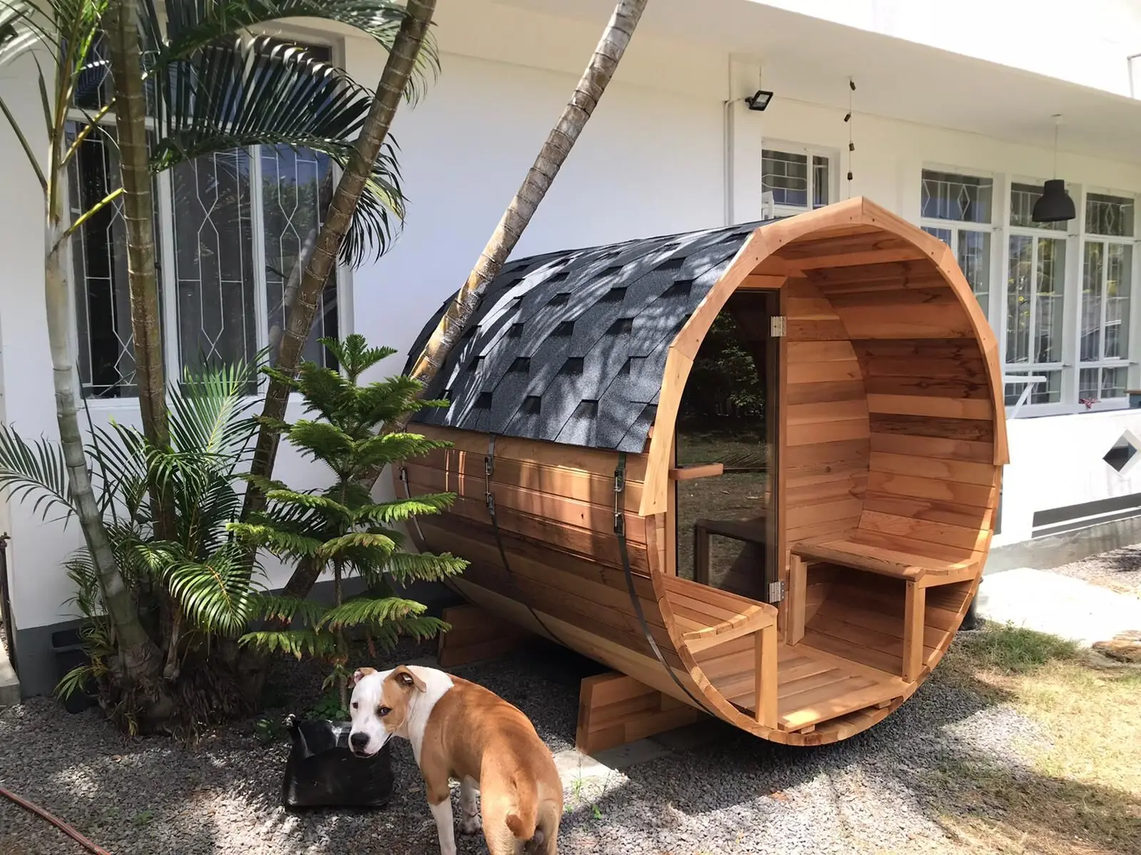 10ft 6 Person Canadian Cedar Barrel Sauna Outdoor Sauna Room Sauna Bath