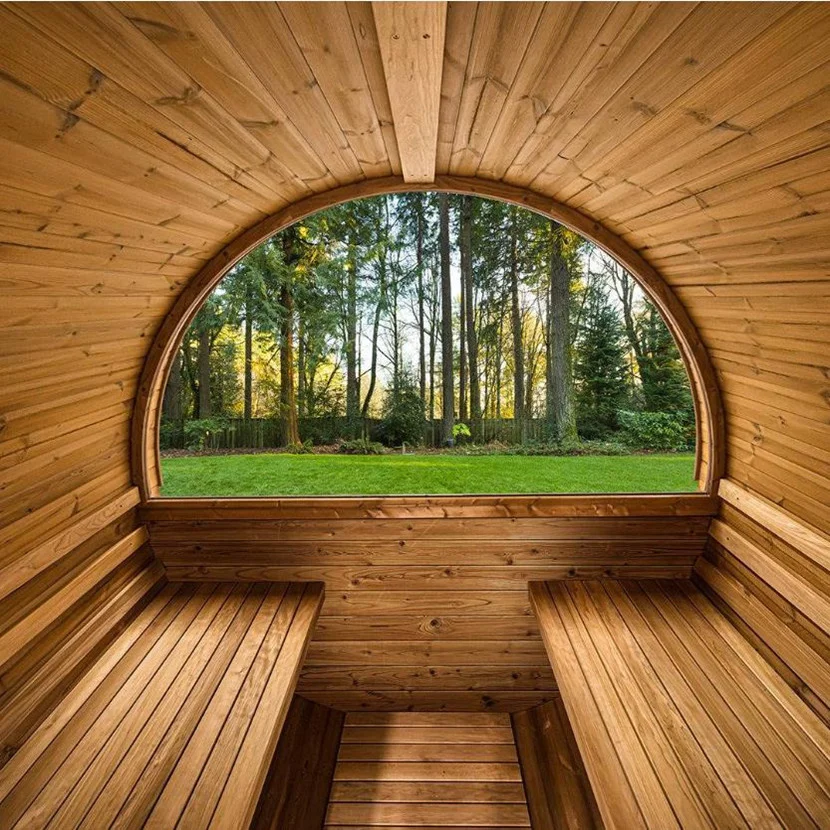 luxury seks sauna room hemlock wood large barrel outdoor sauna cheap barrel sauna