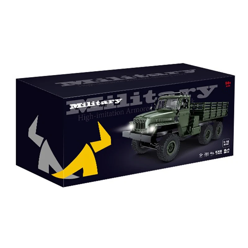 MN-88S 1/12th Urals Off-Road Car Model 2.4GHz 4CH 6WD Rc Rock Climber Pickup Truck with Lights