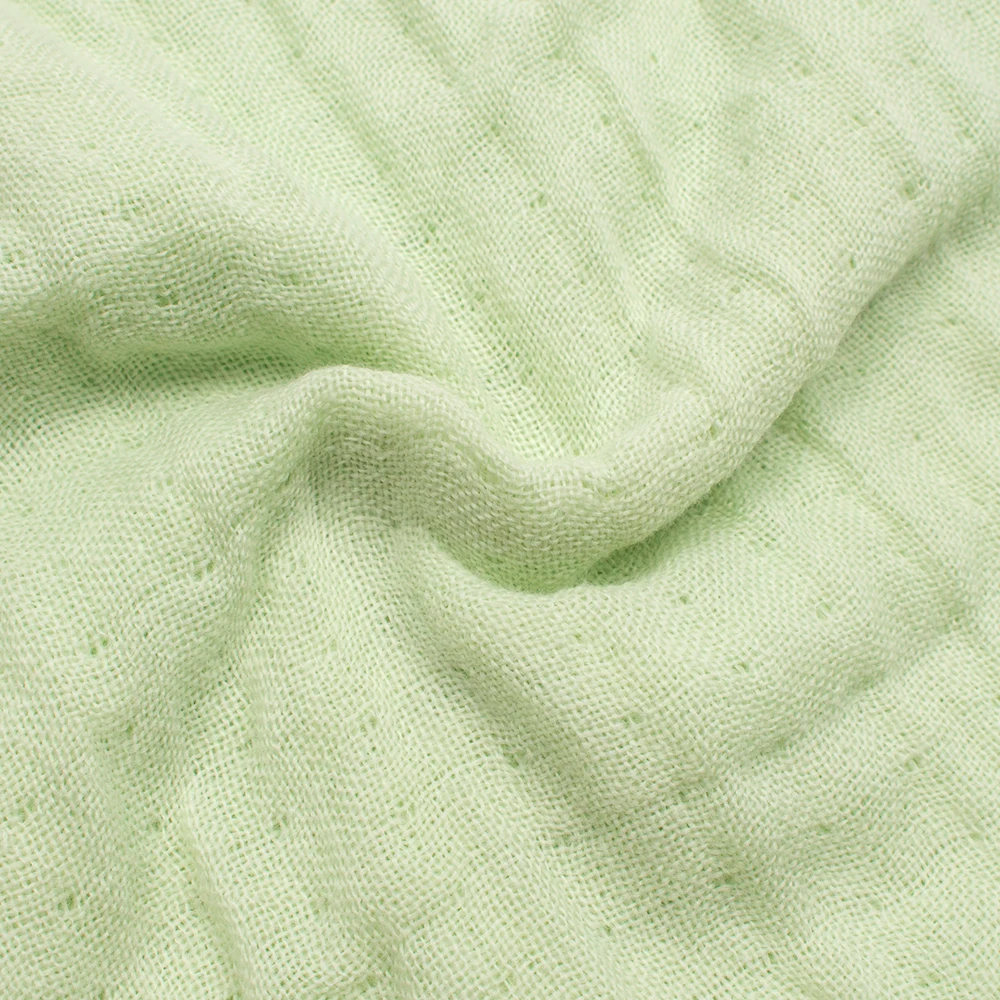 Hot Selling Stomized 6 Pack 100% Organic Cotton Bamboo Baby Face Wash Towel 2 Layer Cotton Towel Baby Washed Towel