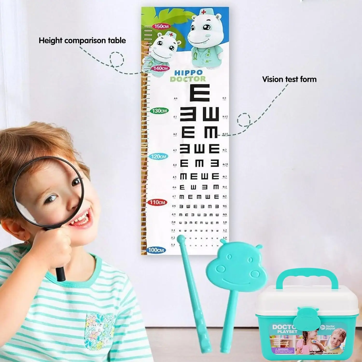 EPT 2024 New Kids Educational Preschool Role Pretend Play Medial Kit Set 38PCS Plastic Doctor Toys