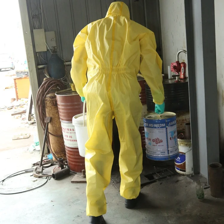 Hubei Wanli Personal Protective Equipment Chemical Protection Clean Room Disposable Coverall Hazmat Suit