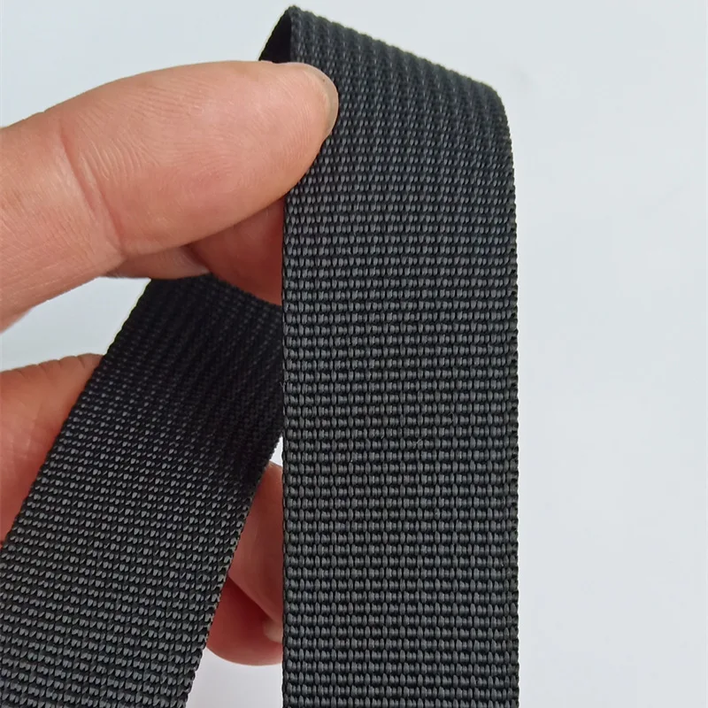 Custom Recycled Polyester Nylon Webbing Imitation  Nylon Strap Webbing