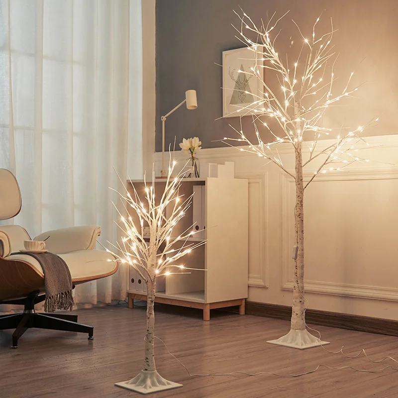Newish 60leds 64leds 152leds 192leds Custom Artificial Indoor Outdoor Use Battery Christmas Home Decoration Led Cherry Flower