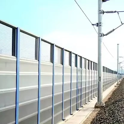 High quality good price railway bridge sound noise Barriers  good sound insulation highway sound barrier