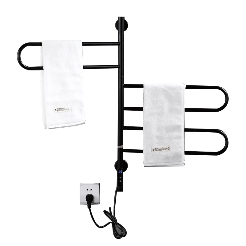 Custom  Factory Direct Lowest Price Heated Towel Clothes Rack Electric Rail Metal Pipe Holder Towel Heater Towel Rail Holder