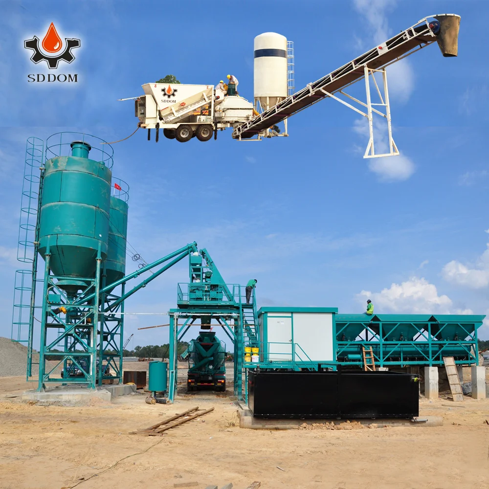 hzs90 90m3/h wet mixing ready mix premixed concrete batching plant price for precast commercial concrete