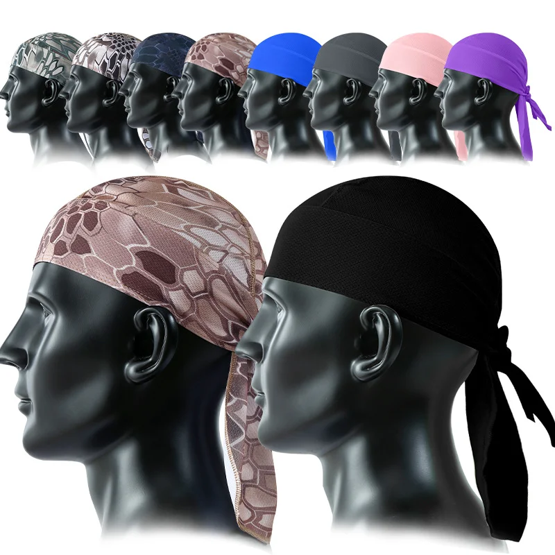2024 New Styles Summer Cycling Headband Beanie Durag Motorcycle Helmet Liner For Harley