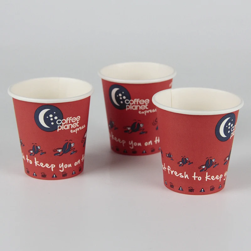 Factory Wholesale 8-16oz  compostable Customized Printing Coffee Paper Cup 100% plastic free paper cup