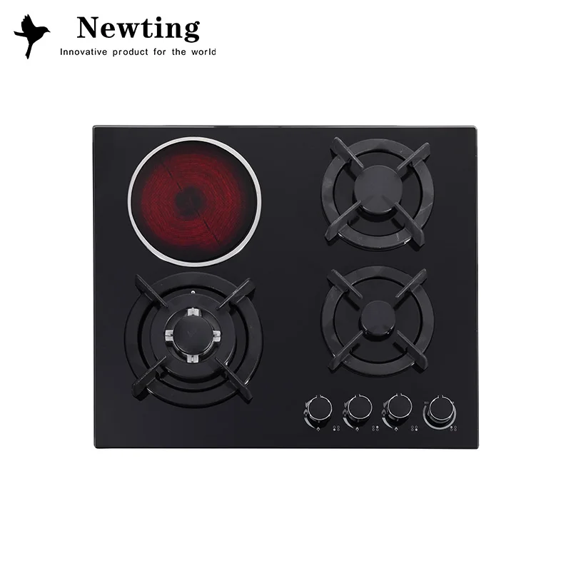 
Home Kitchen Appliances 4 Burner Hob Electric Induction Cooker Combine Gas Stove Electric Cooktop 