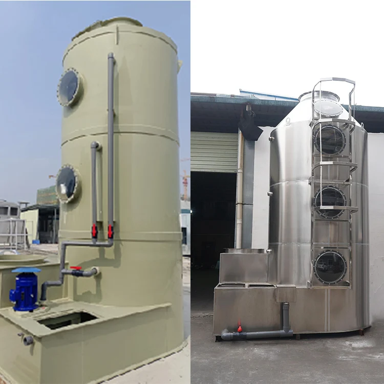 Industrial Wet Fume Scrubber for Waste Gas Treatment Gas Purification Spray Tower