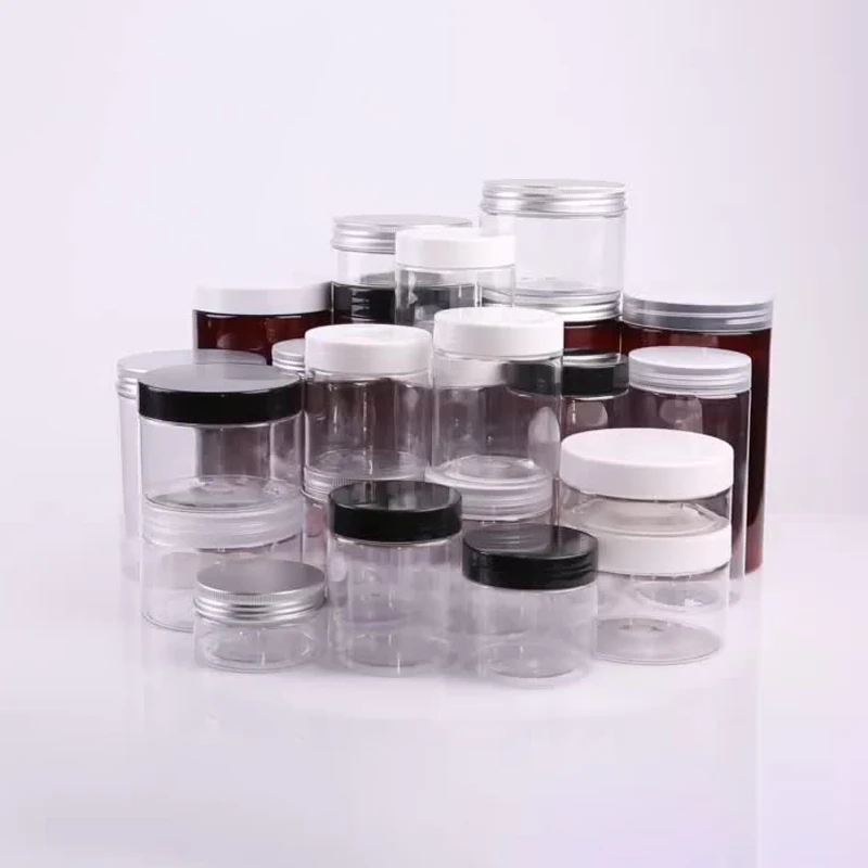 Goods In Stock Bottle 89 Neck Wide Mouth For Mask Bath Salt Plastic Bottle Cosmetic Plastic Jar With Transparent Lid