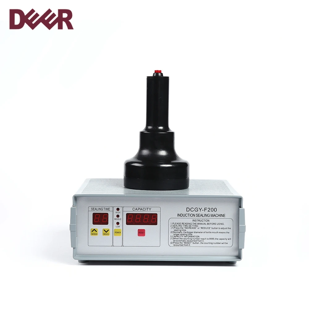 Good quality low price induction plastic cap aluminum foil bottle sealing sealer machine