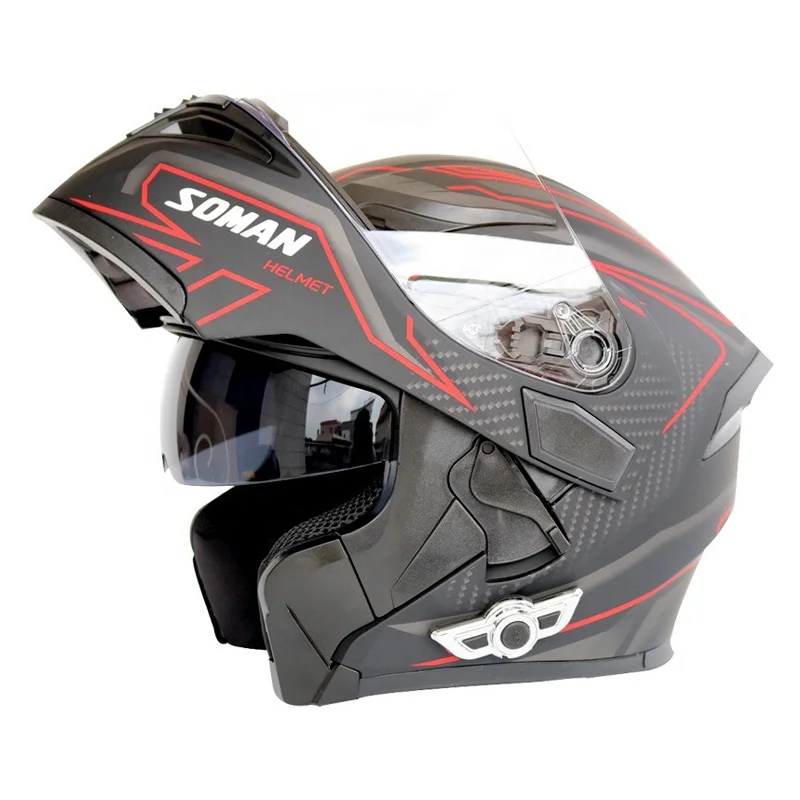 Умный мотоциклетный беспроводной шлем с двойным объективом M/L/XL/XXL