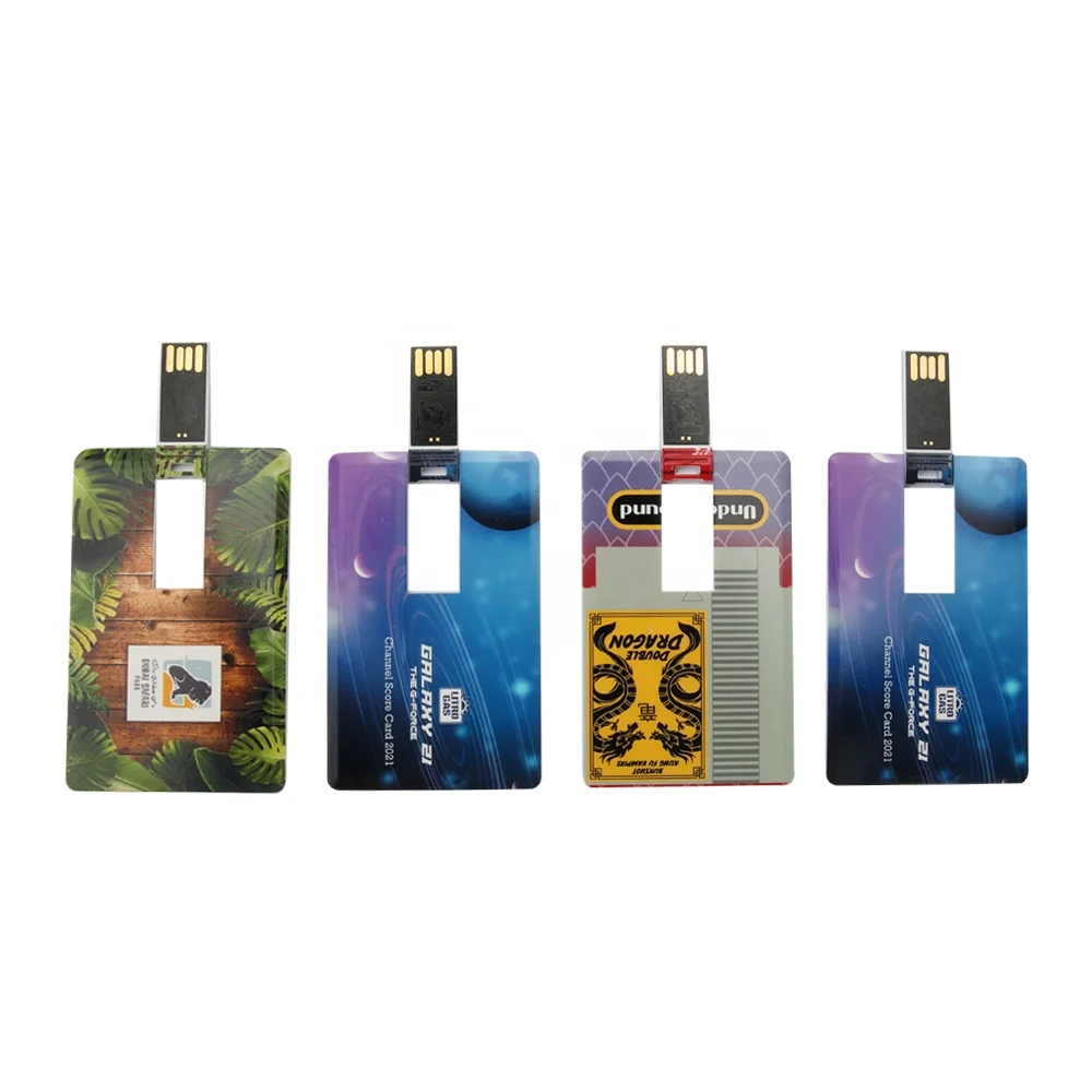 Customised greeting 2.0 promotion gift mini slim model 1gb white flit memory flash credit card usb type pen drives 32gb