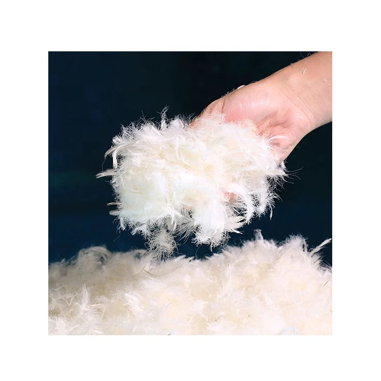 China cheap high quality comfortable soft pillow filling material pure white duck down 15%