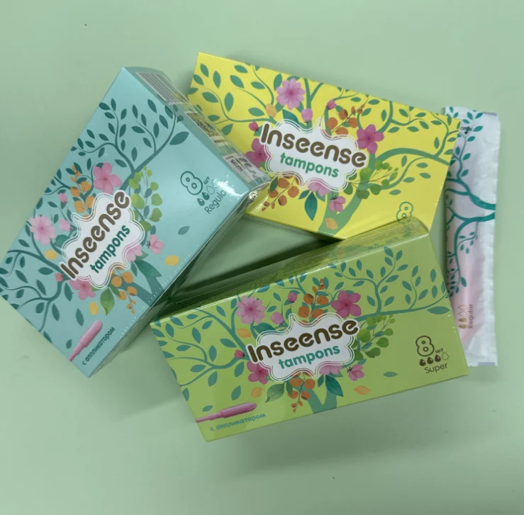 Ready to ship Inseense Regular size menstrual applicator sanitary tampons for women