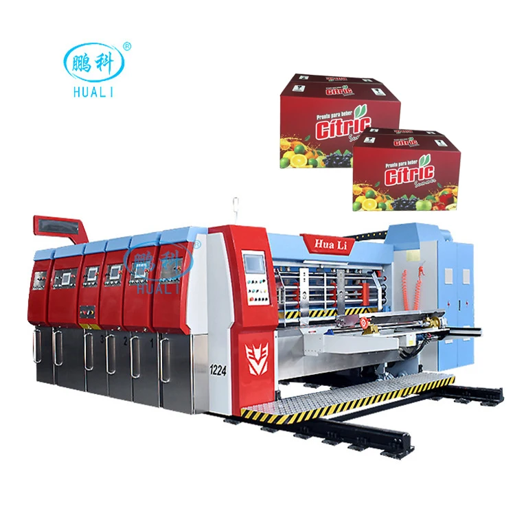 Carton Box Machine Pizza Boxes Corrugated Paper Cardboard Box Printer Printing Slotting Die Cutting Making Machine