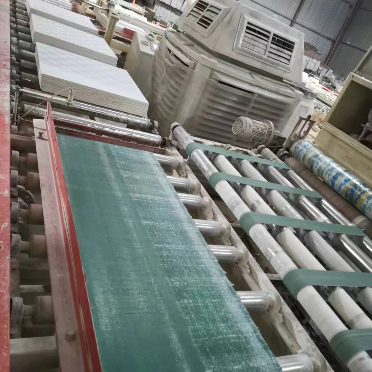 Manufacturing Machine For PVC Film Laminated False Gypsum Ceiling Panel/Board/Tiles Making Machine