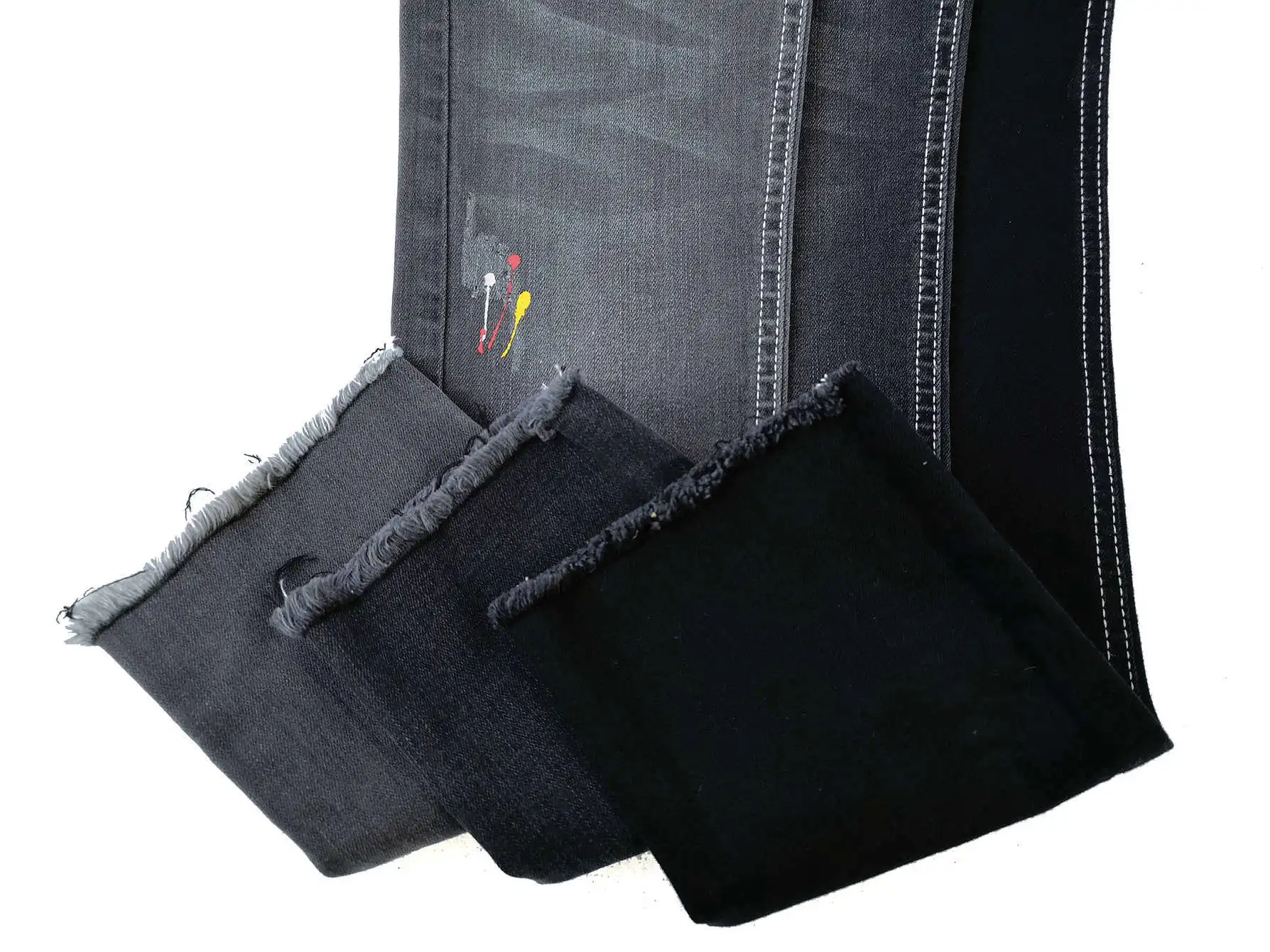 F8232 Hot sale super stretch cotton lycra denim fabric for lady women jeans