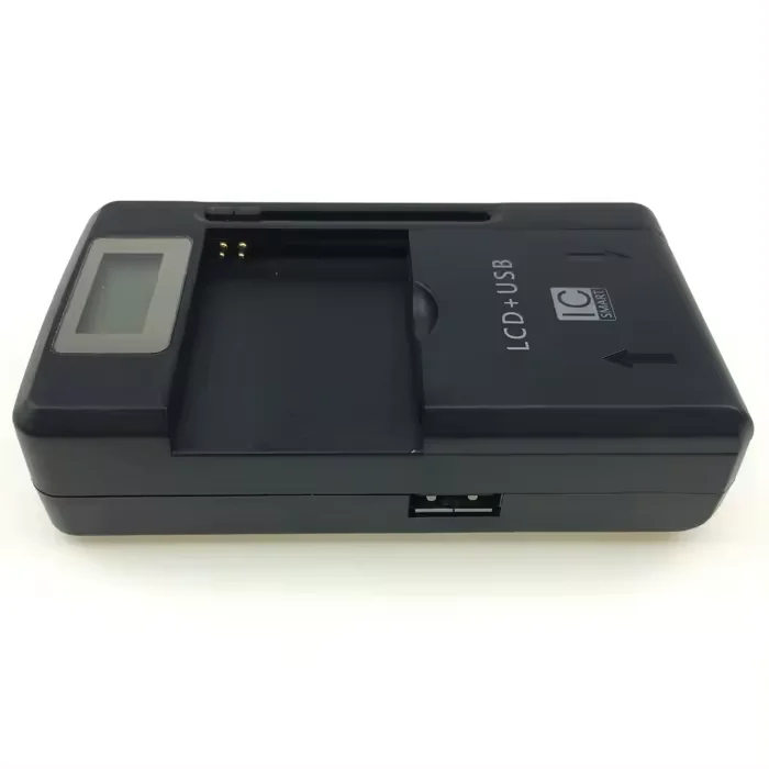 Universal Cell Phone Battery Charger Universal USB Wall Travel Spare Battery Charger with USB Output & LCD Display, US Plug