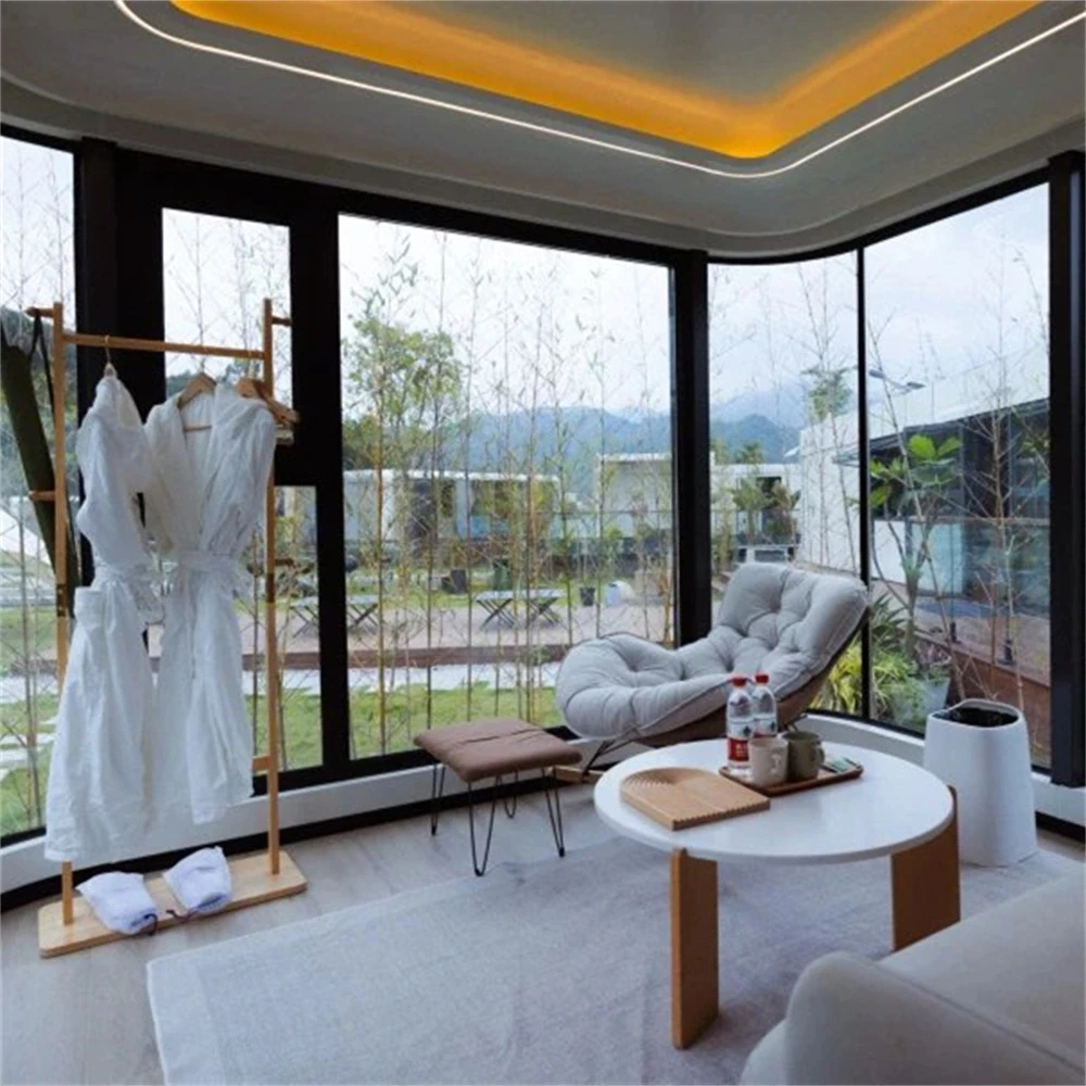 Prefab modular 2024 space capsule house 2 bedroom space capsule house luxury mobile house
