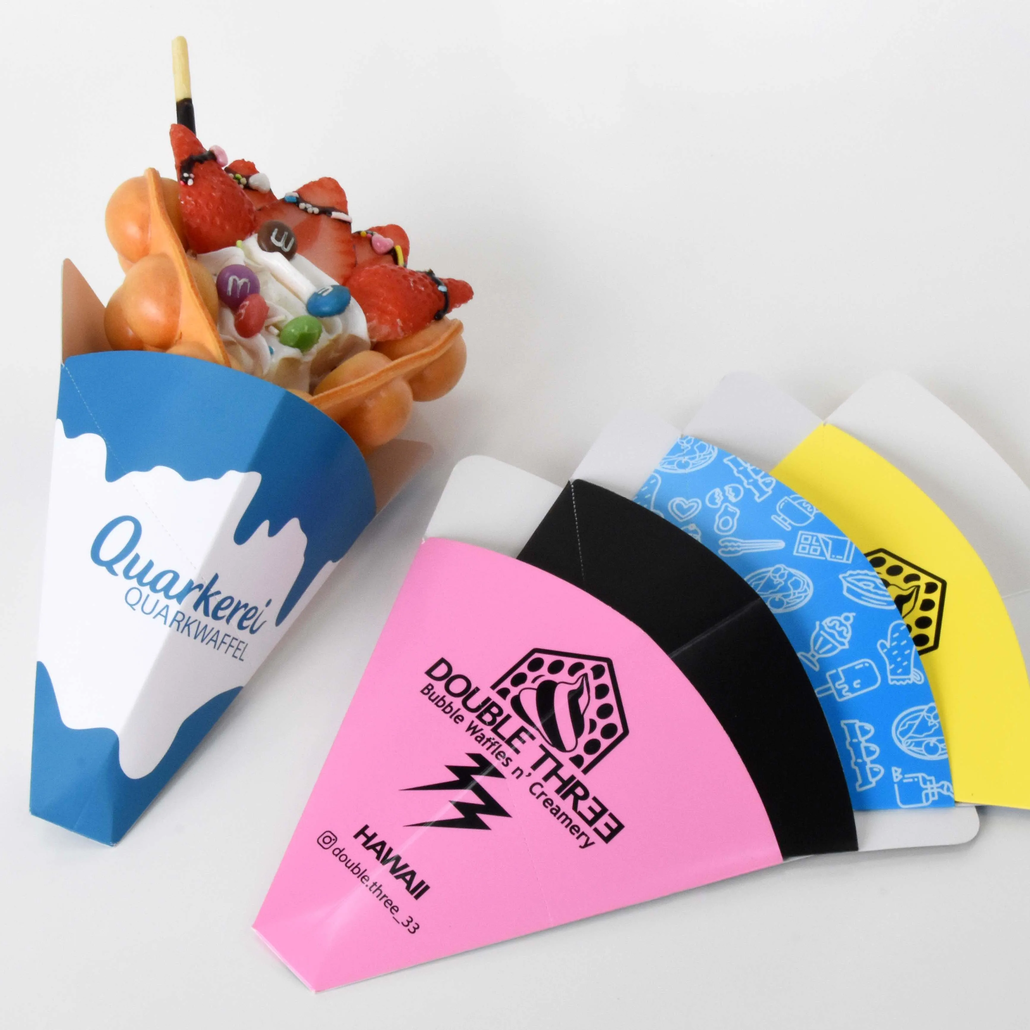 Китайское производство, оптовая продажа, упаковка для пищевых продуктов, бумажные коробки, вафельная палочка под заказ