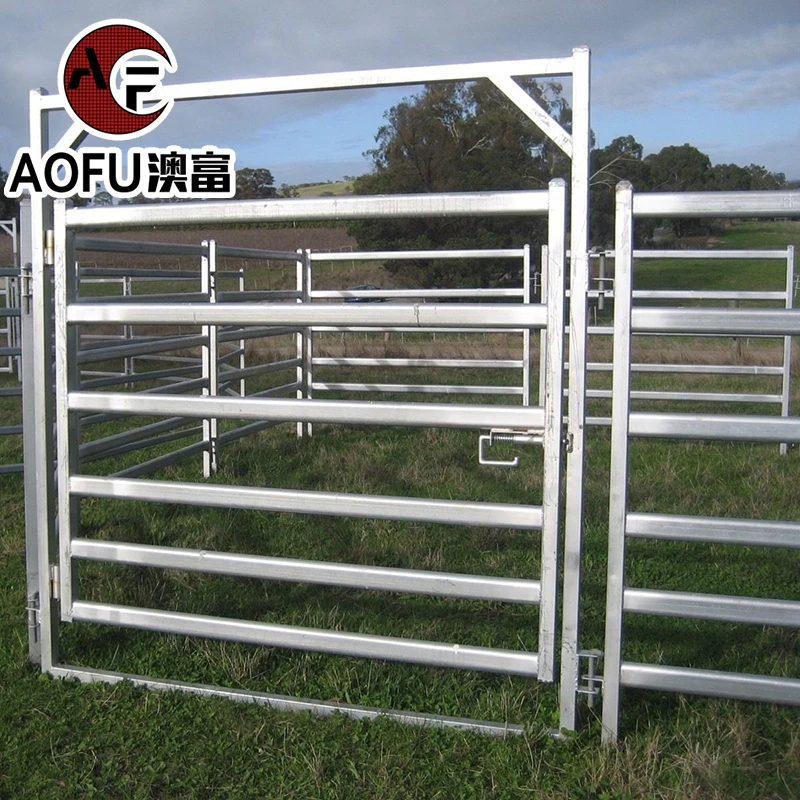 Hot Selling USA 12 ft Heavy duty Livestock Heavy Duty Livestock heavy duty portable galvanized farm cattle yard panel