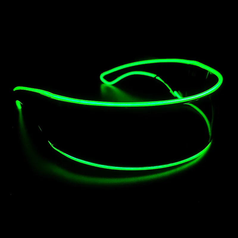 Longstar 2023 Hotselling Wholesale LED Light Cyber Punk Glasses Glow In The Dark Party Masks For Christmas Halloween