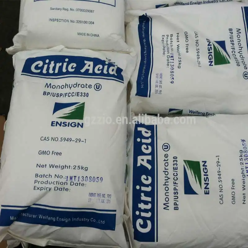 Fast delivery ice cream powder citric acid monohydrate BP93 food uses