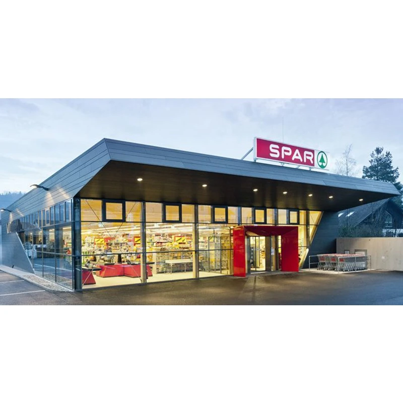 prefabricated light gauge steel cheap modular professional manufacturer steel structure gas station canopy