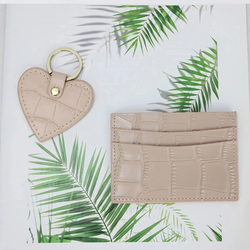 Classic high quality crocodile pattern card holder unisex men women Genuine leather credit card ID card holder