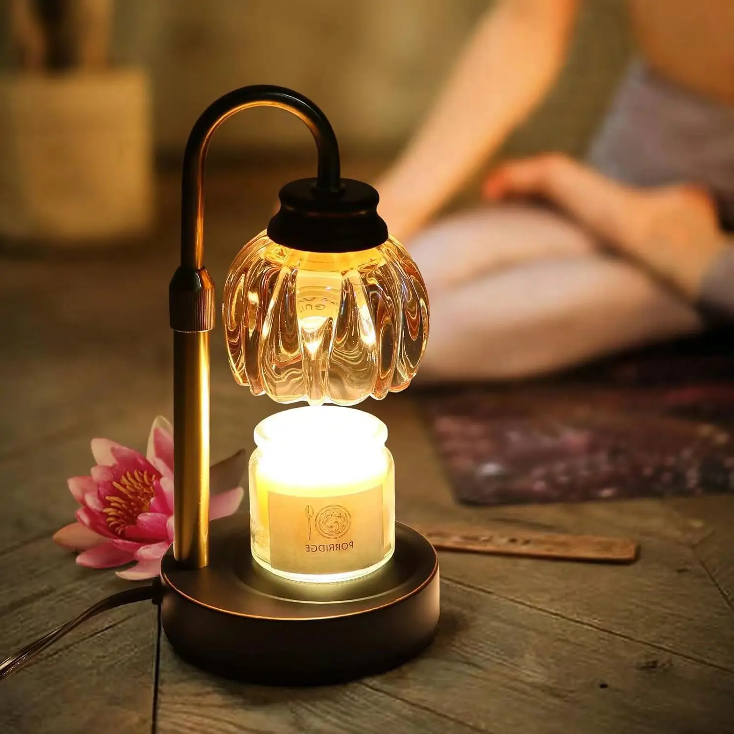 Retro Bedroom Living Room Light No Fire Fragrance Atmosphere Bedside Aromatherapy Melt Wax Lamp