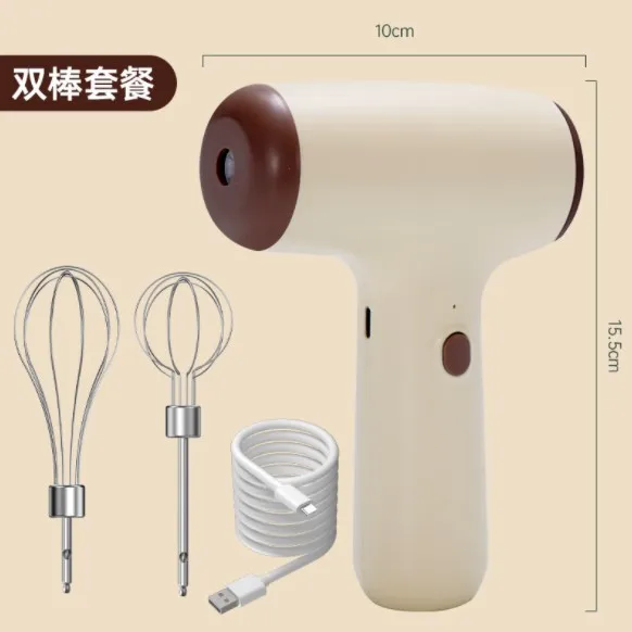 5 speeds  portable fast automatic cordless wireless egg cake cream beater electric mixer blender battery Rechargeable