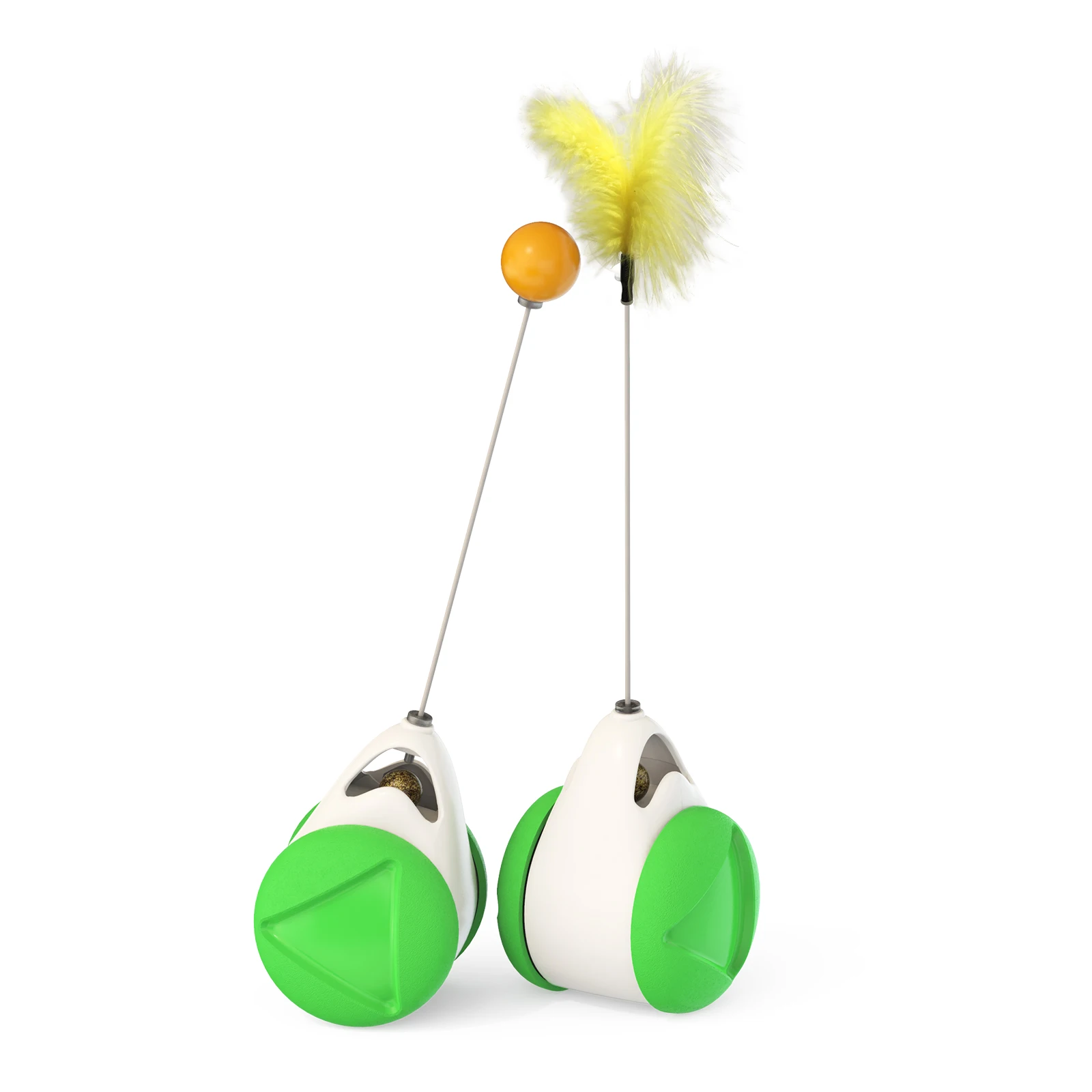 Cat Chasing Tumbler Toys Cat Chase Balanced Interactive Kitten Swing Toy Catnip Ball Toy Stimulate Hunting Instinct