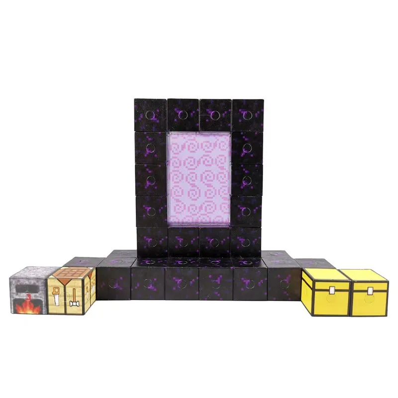 hot selling DIY blocks toys my world magnetic minecrafting blocks for kids