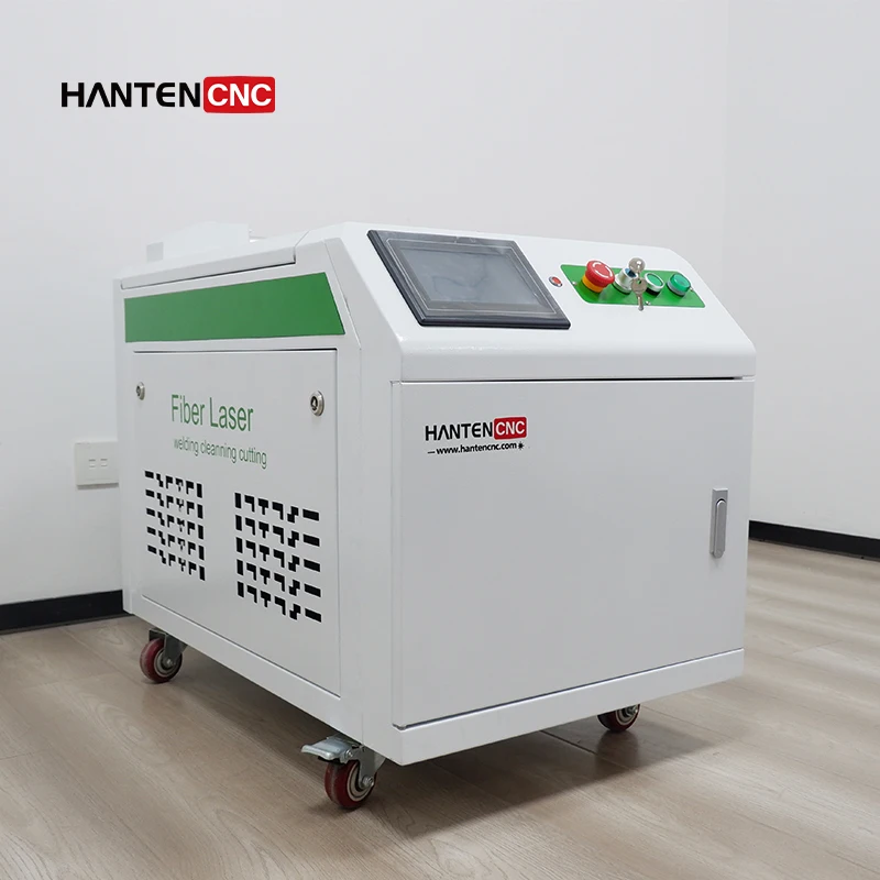 Mobile Laser Cleaning Machine Equipped With Touch Screen Laser Cleaner 300W Pulse Laser Rust Removal