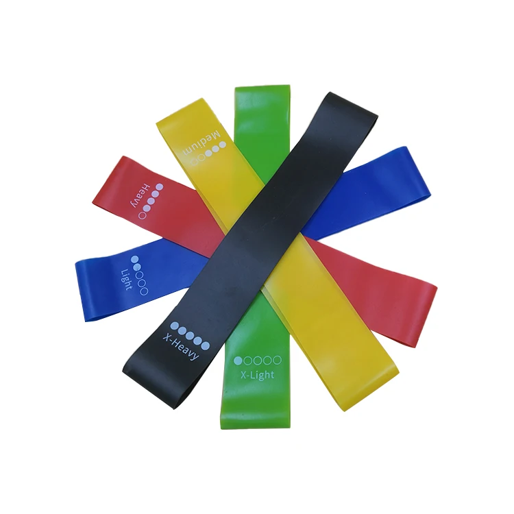 Factory supply attractive price natural latex rubber resistance workout bands fitness