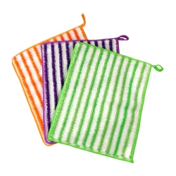 Machine Washable Bamboo Fiber Dishcloths Rags Housework Cleaning Kitchen Supplies Towel Cloth