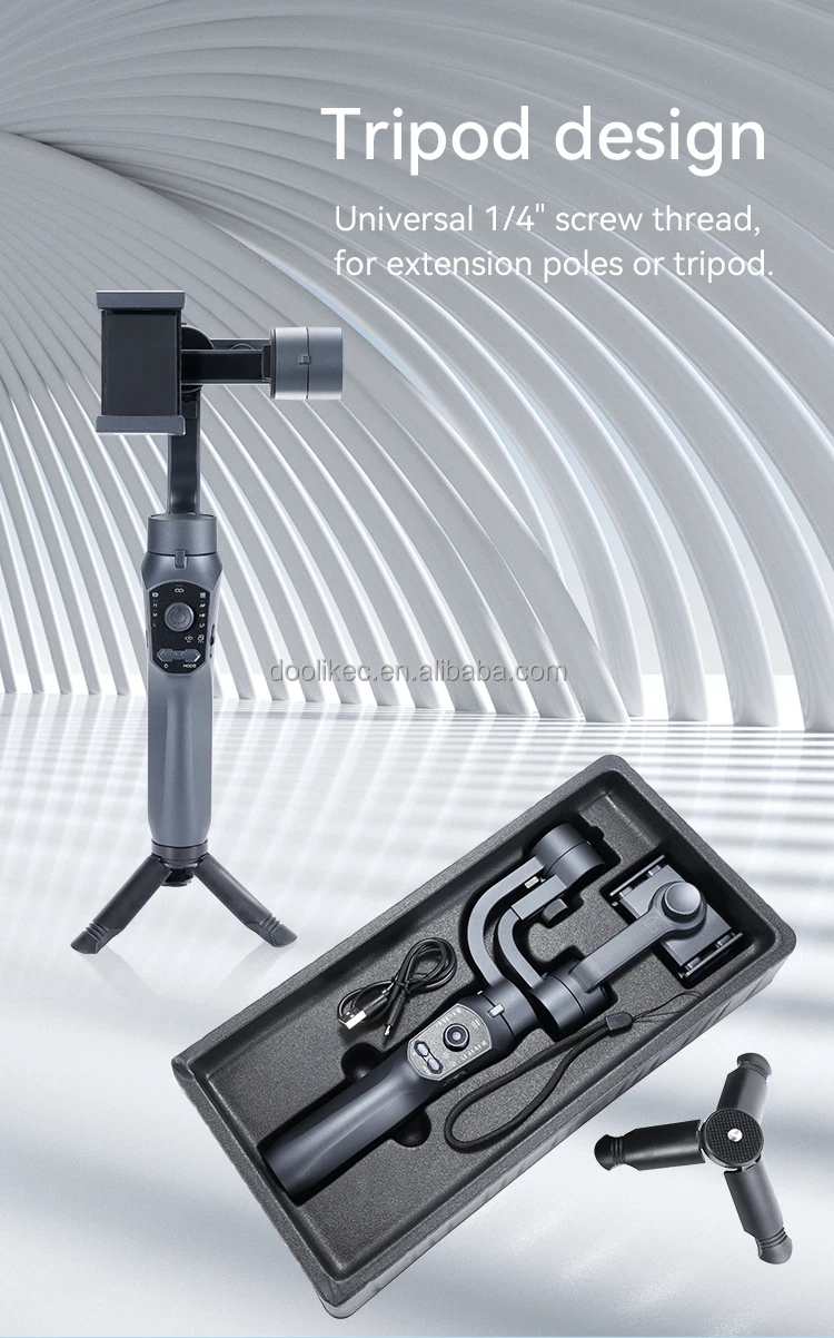 Factory Wholesale Good Price Portable Handle Handheld Gimbal Stabilizer High Quality Pictures Videos for Mobile Phone