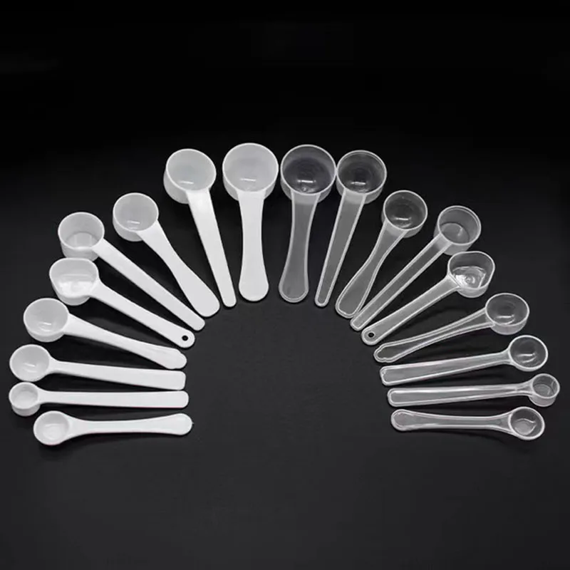 wholesale PP 2G 5G 10G  plastic dosage measuring spoon for medicinal powder