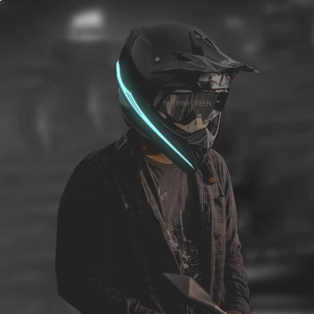 Лента светодиодная для мотоциклетного шлема защитная светящаяся полоска Прямая продажа с