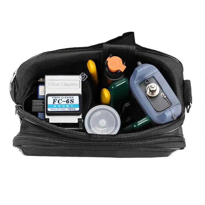 Optical Fiber Kit 19pcs FTTH Optic Fiber Tool Kit -50 ~+26dBm AUA-7S Fiber Cleaver Optical Power Meter 10MW Visual Fault Locator