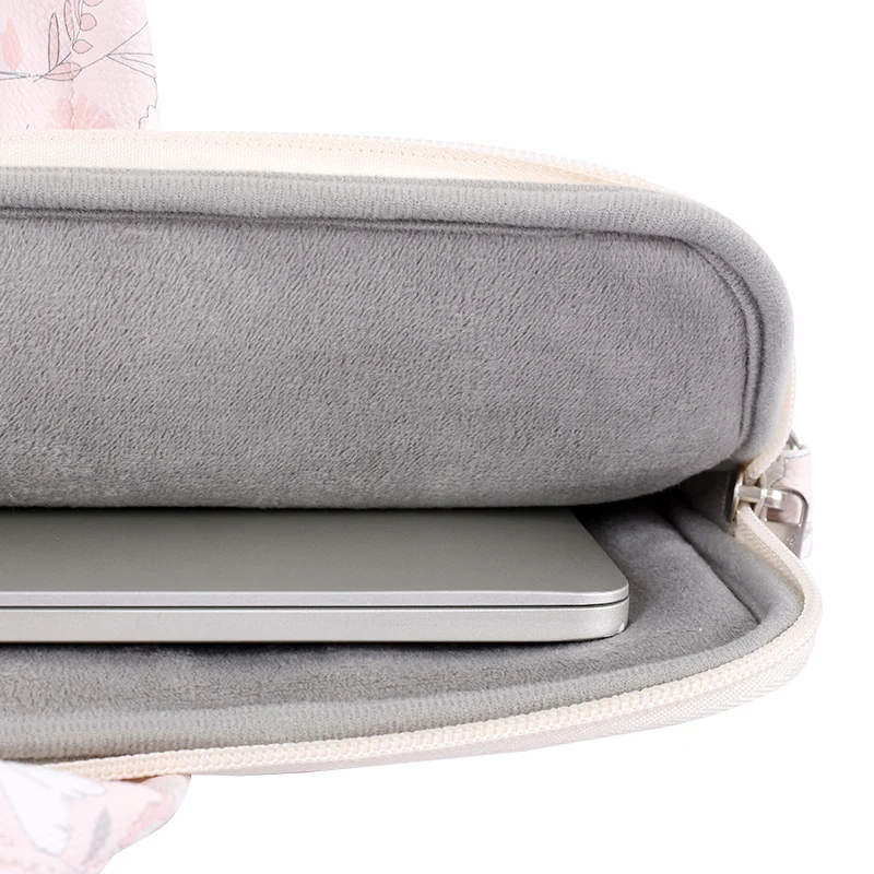 Customize Pattern And Logos Custom Laptop Bag Waterproof PU Leather Laptop Sleeve Multipurpose Laptop Briefcase