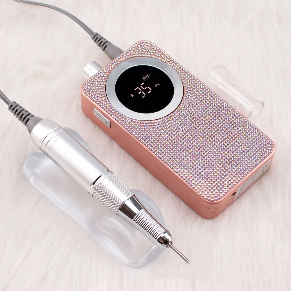 diamond look 35000Rpm Portable Rechargeable cordless Nail Drill nail art Machine