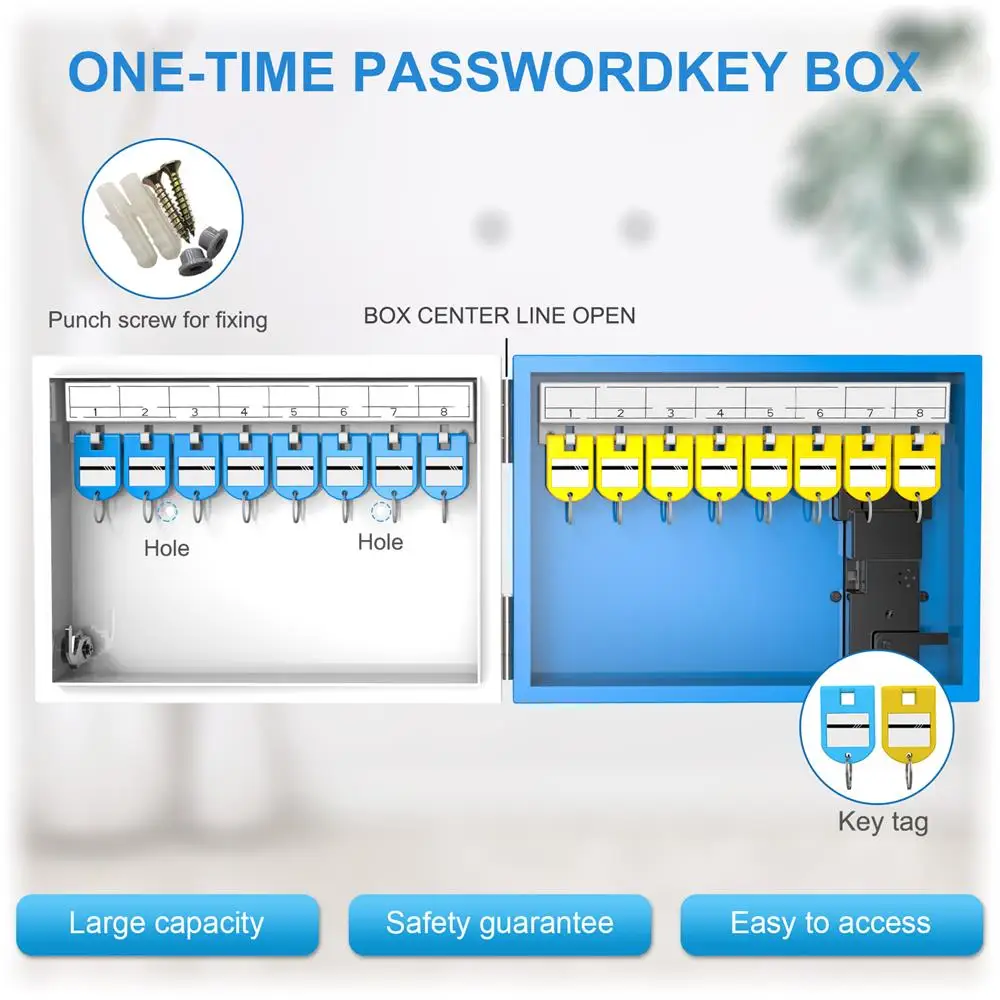 New Upgraded Steel Digital Key Safe Box Outdoor Hanging Lock Box for Keys Safety Box Key